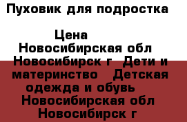 Пуховик для подростка › Цена ­ 800 - Новосибирская обл., Новосибирск г. Дети и материнство » Детская одежда и обувь   . Новосибирская обл.,Новосибирск г.